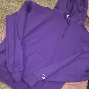 Purple champion hoodie for Alesia